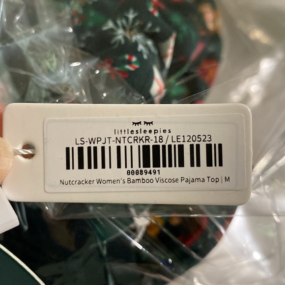 NEW Little Sleepies Night at The Nutcracker Christmas Pajama Set Women M Bamboo - Picture 8 of 8